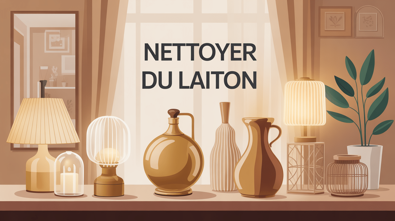 comment nettoyer du laiton, illustration objets en laiton brillants
