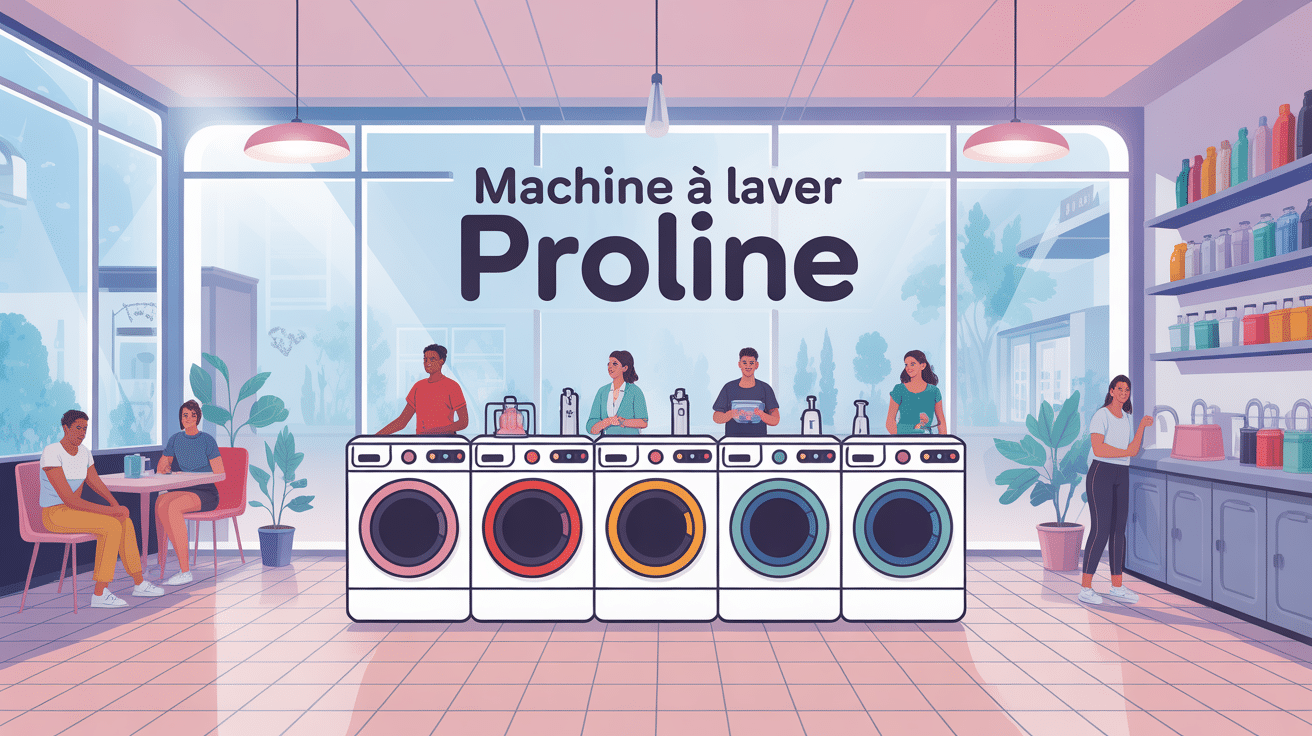 machine a laver proline dans buanderie moderne avec foyers