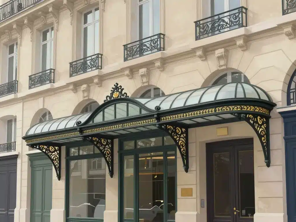 marquise marquise façade verrière haussmannienne