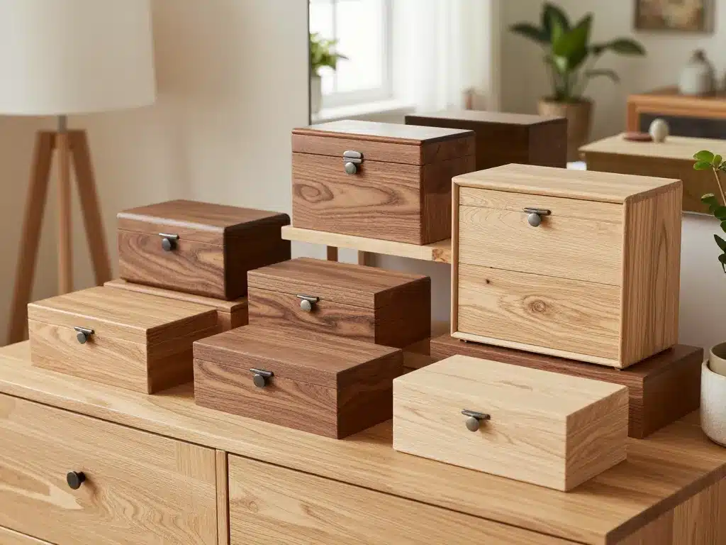 boite a bijoux bois chene noyer pin interieur design