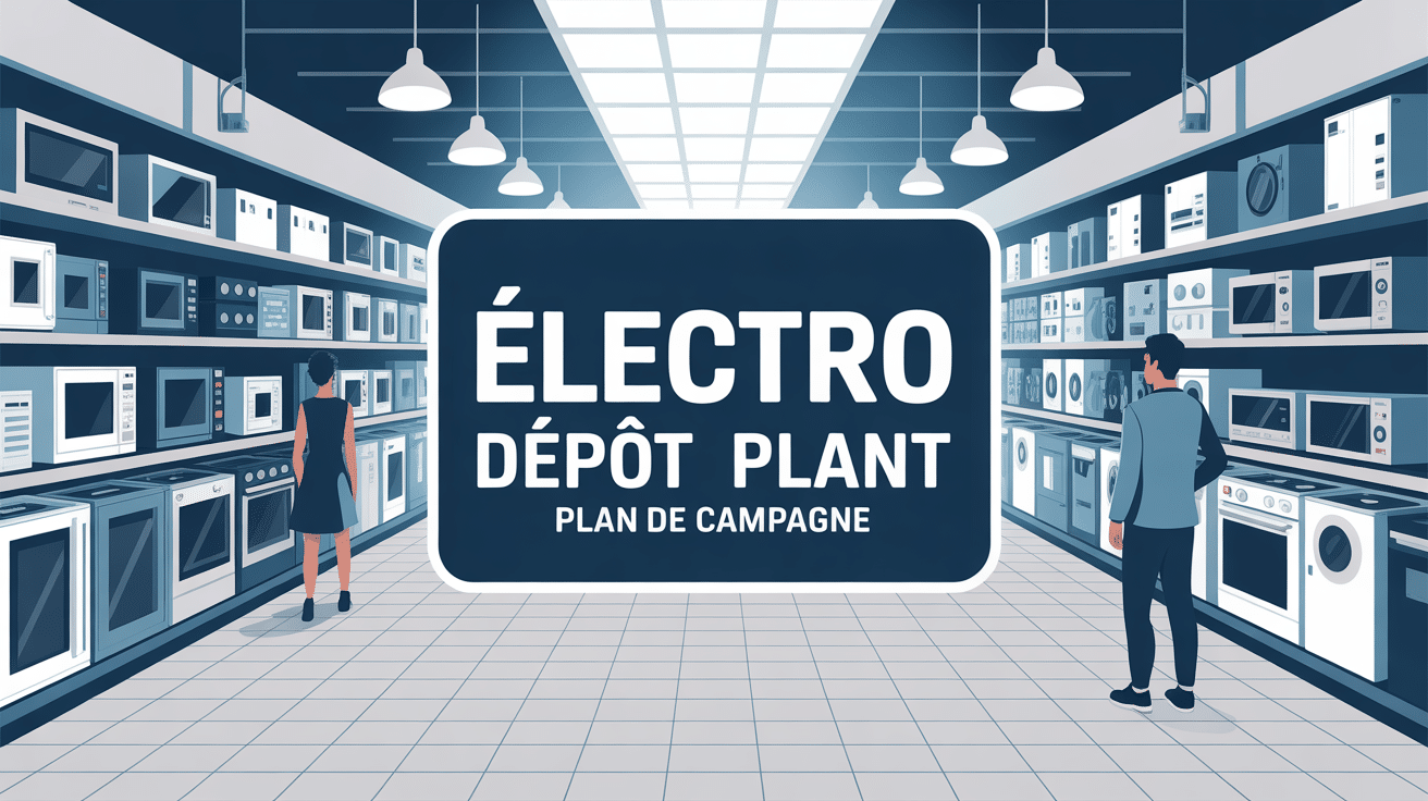 illustration magasin electrodepot plan de campagne centre commercial