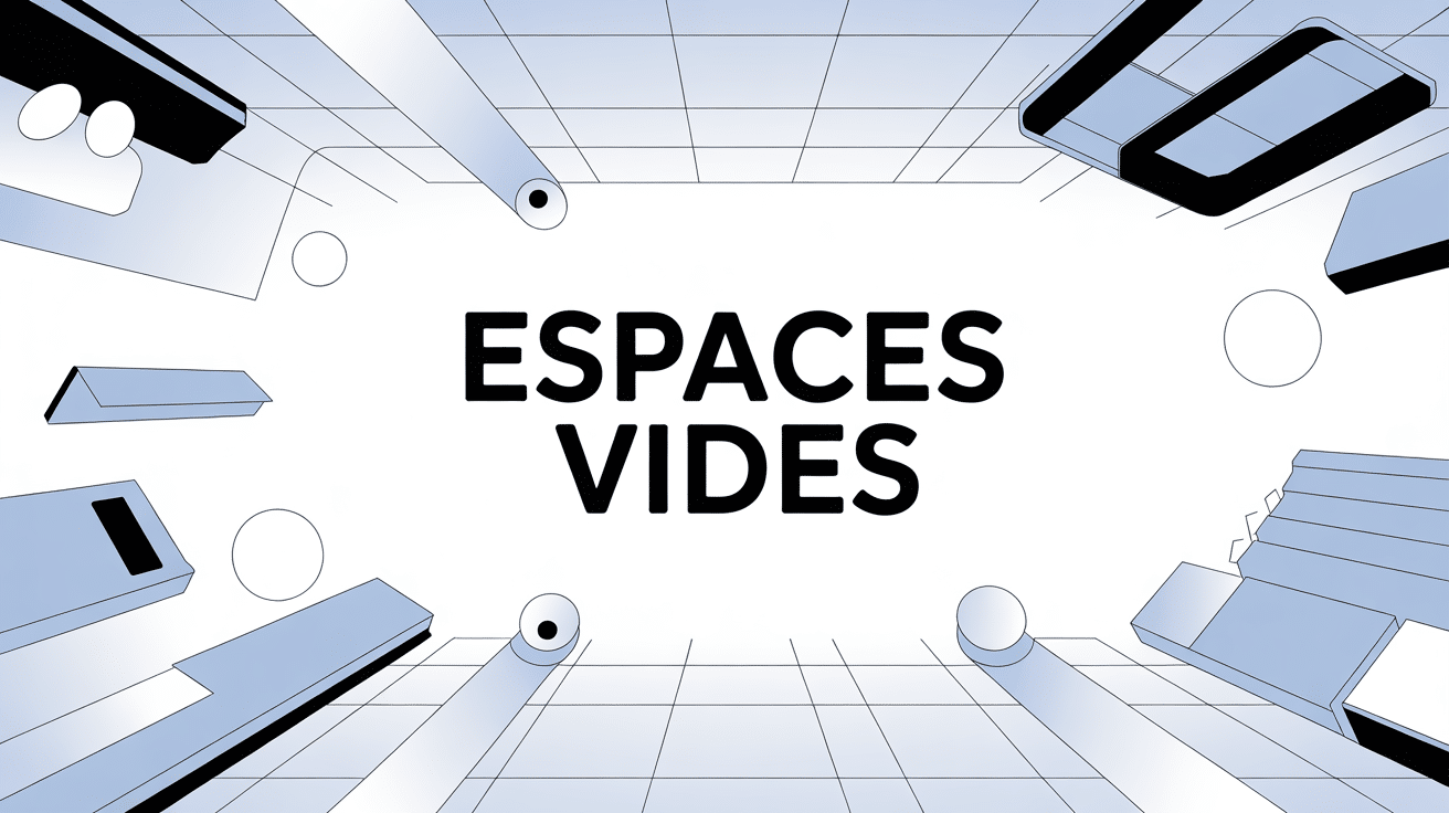 Illustration épurée mettant en valeur les espaces vides