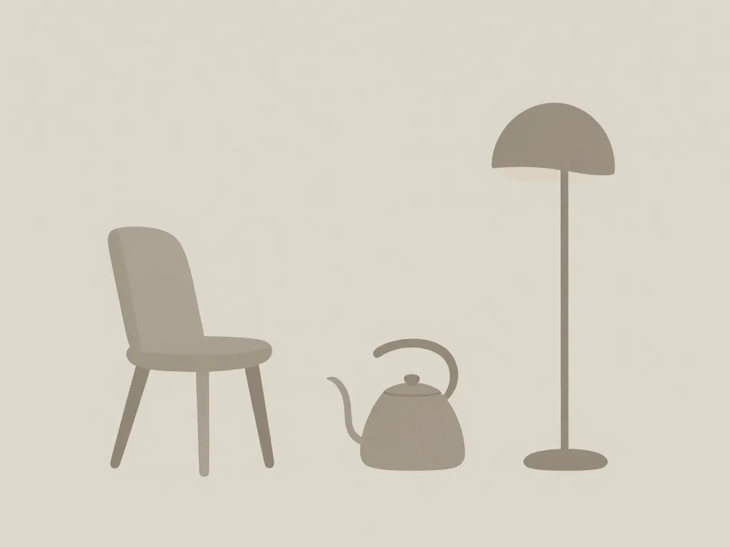 Objects quotidiens minimalistes style Jasper Morrison