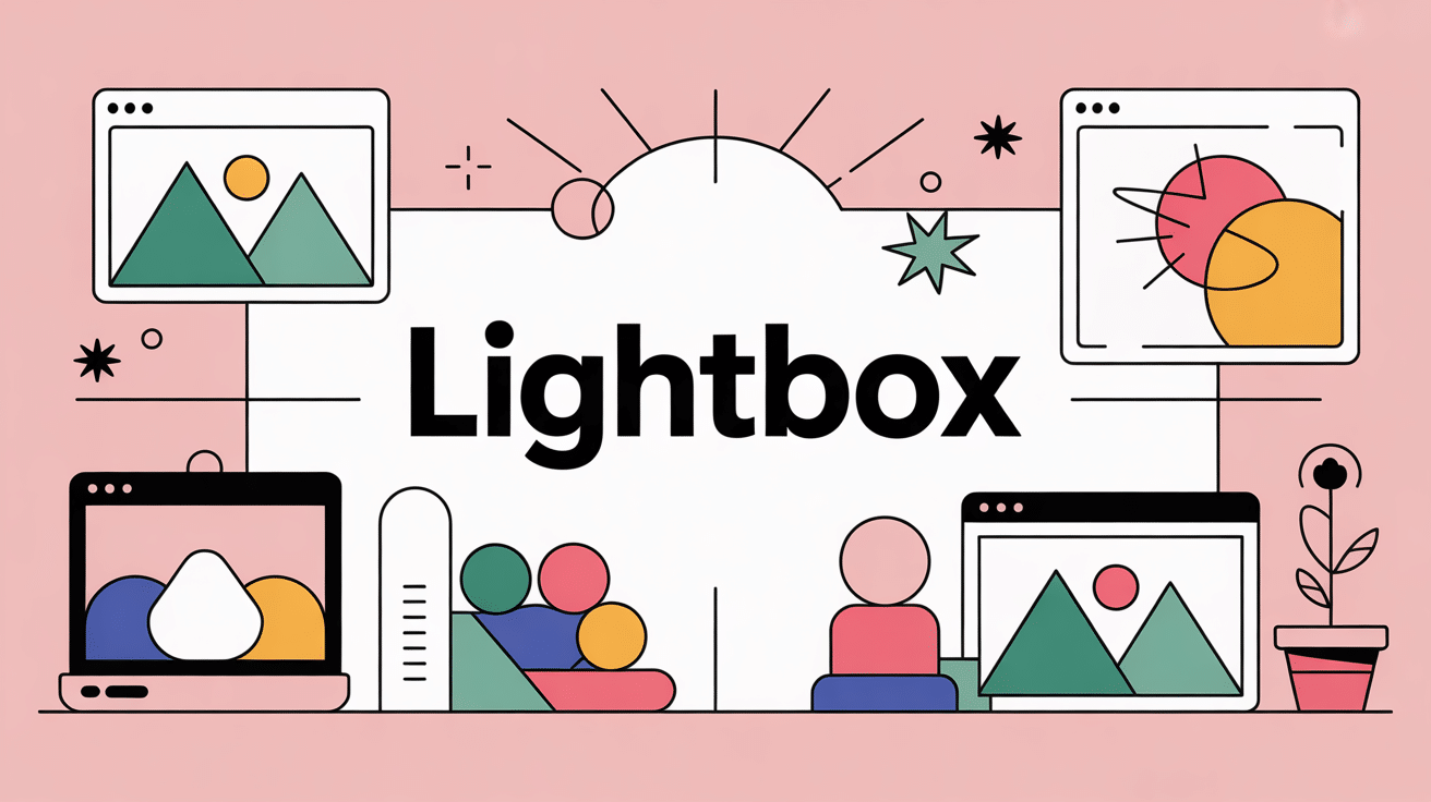 illustration lightbox moderne tous usages