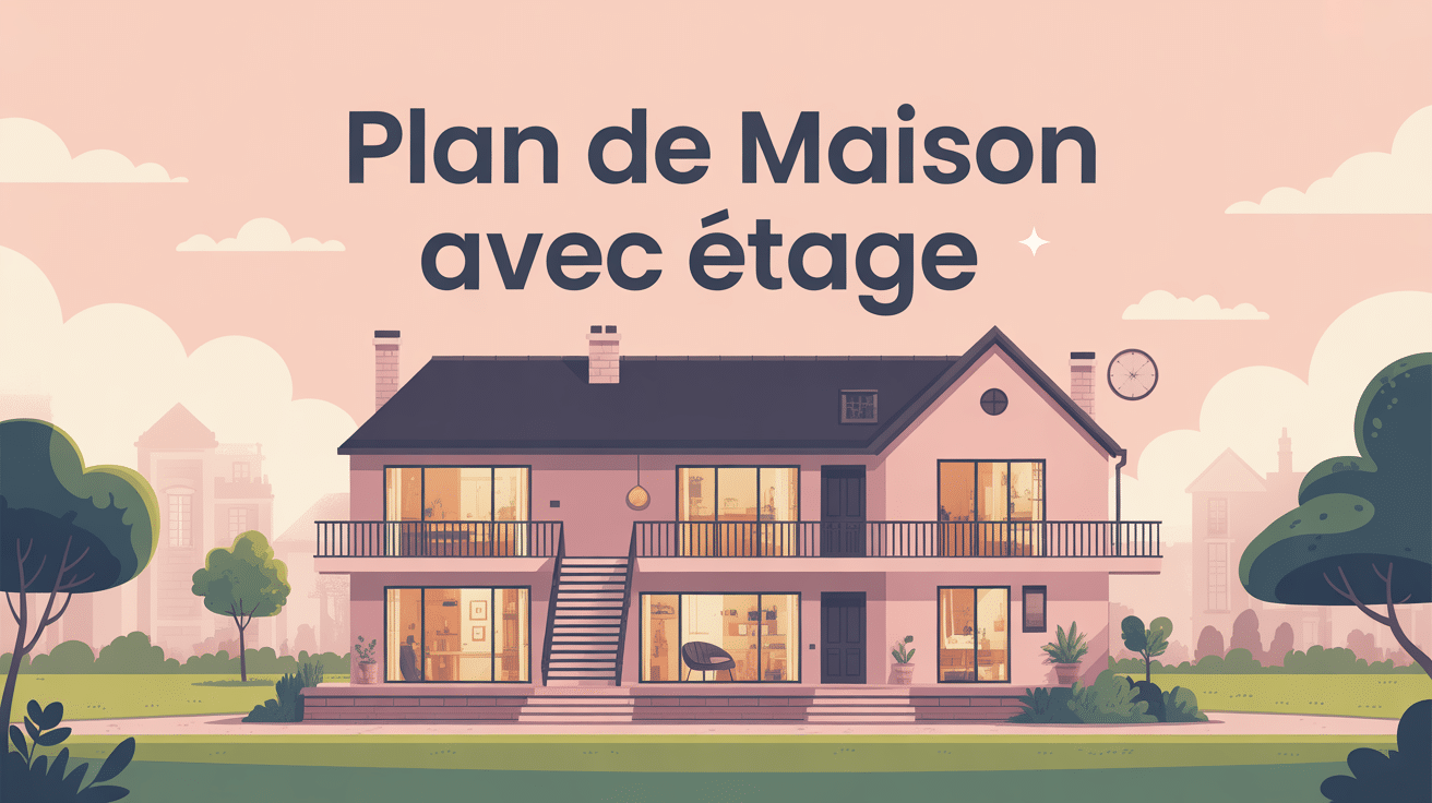 maison plan etage vue coupe lumineuse