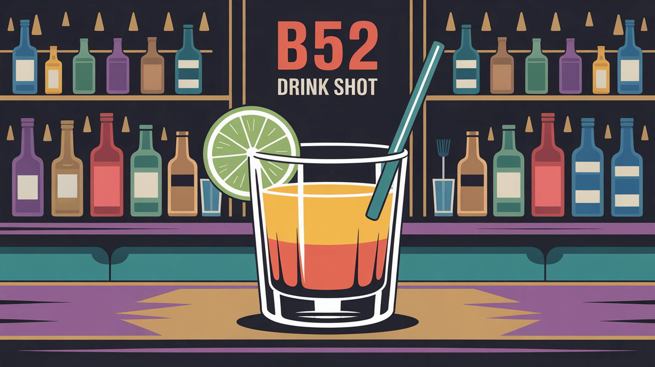 Shooter b52 drink shot à trois couches distinctes