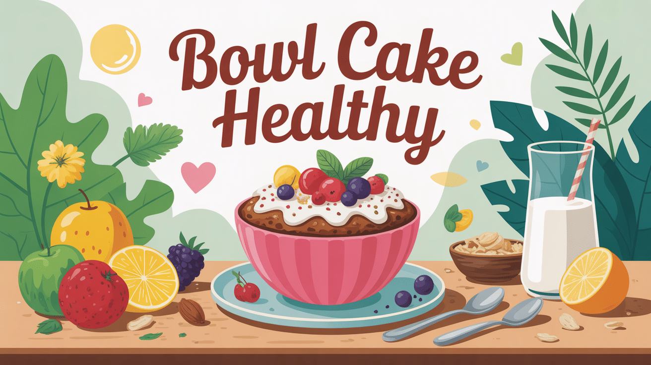 bowl cake healthy équilibré avec fruits et yaourt
