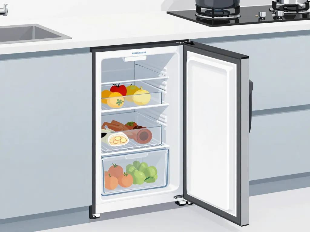 congélateur top Liebherr intégré sous plan avec tiroirs