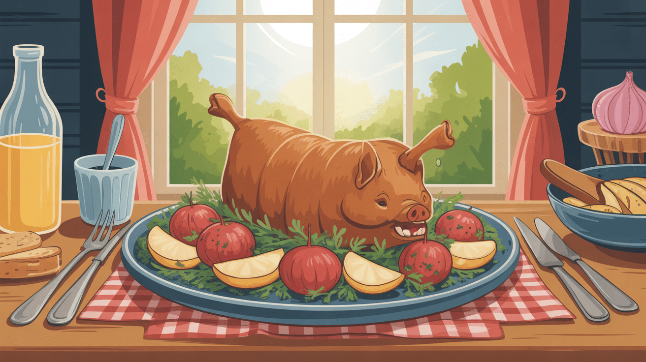 paupiette de porc au four recette servie dans un plat convivial