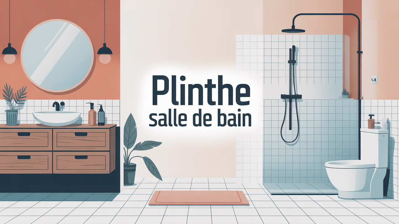 illustration plinthe pour salle de bain moderne et étanche