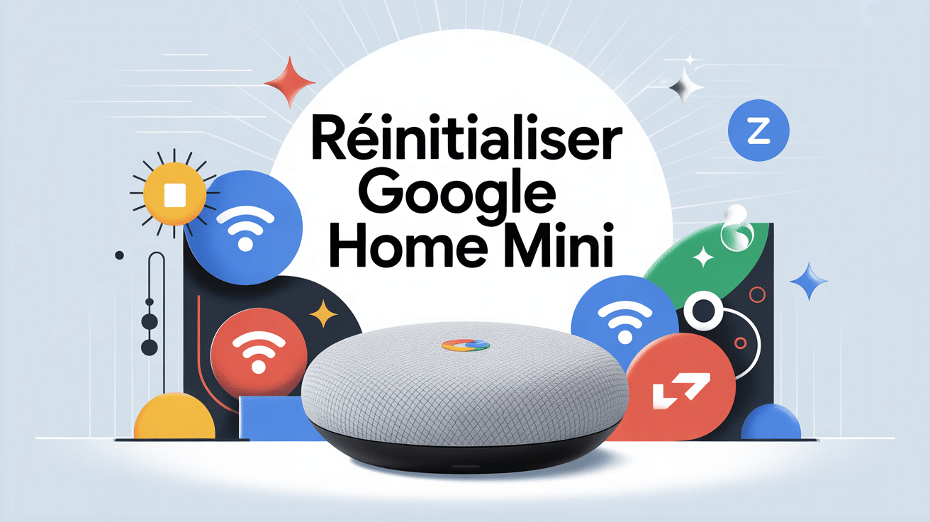 reinitialiser google home mini icones wifi reset