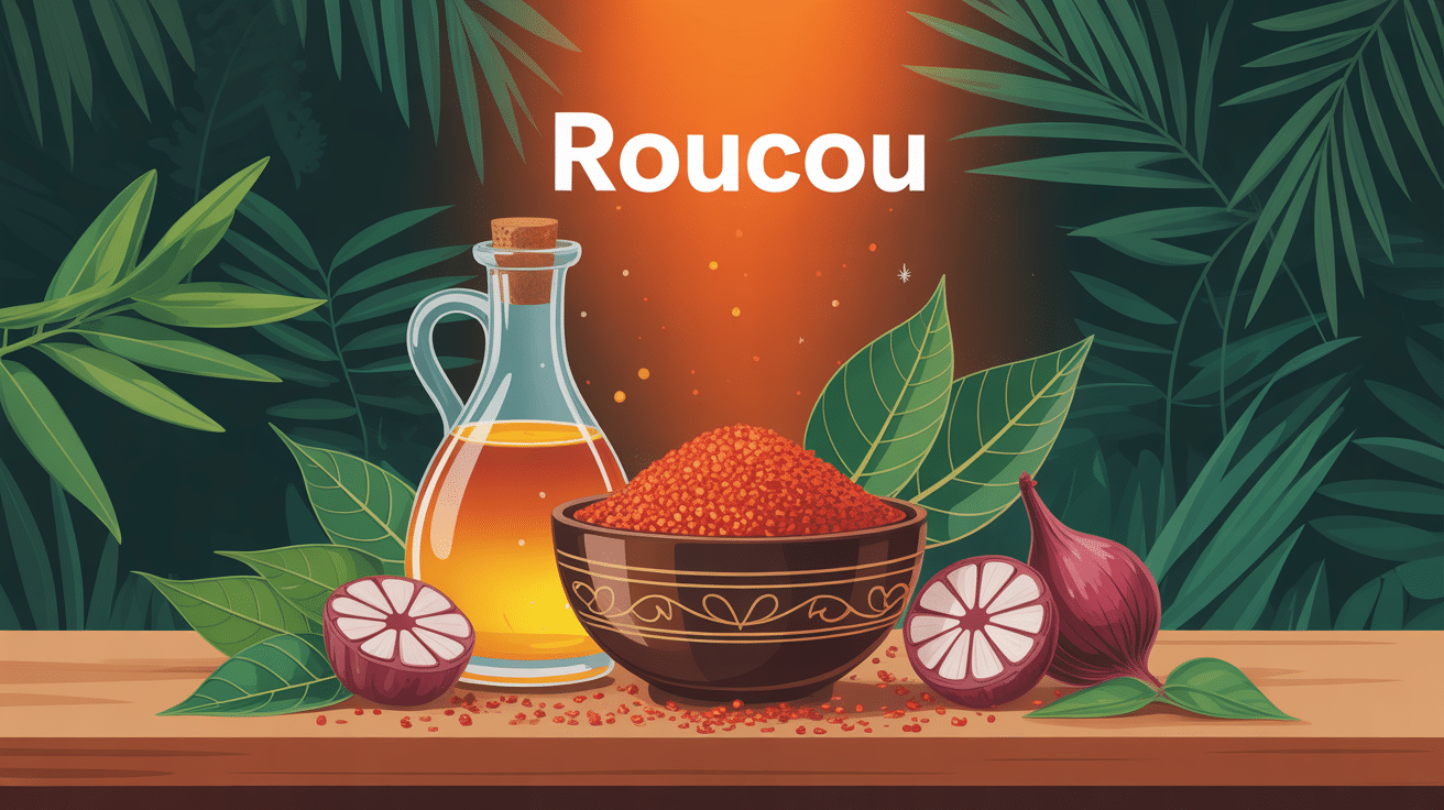 illustration roucou cuisine et beauté