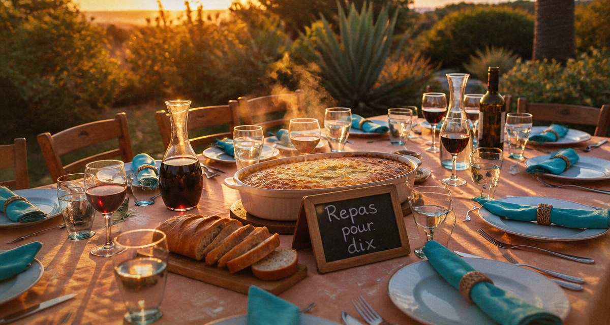 recette 10 personnes table festive plat parmentier
