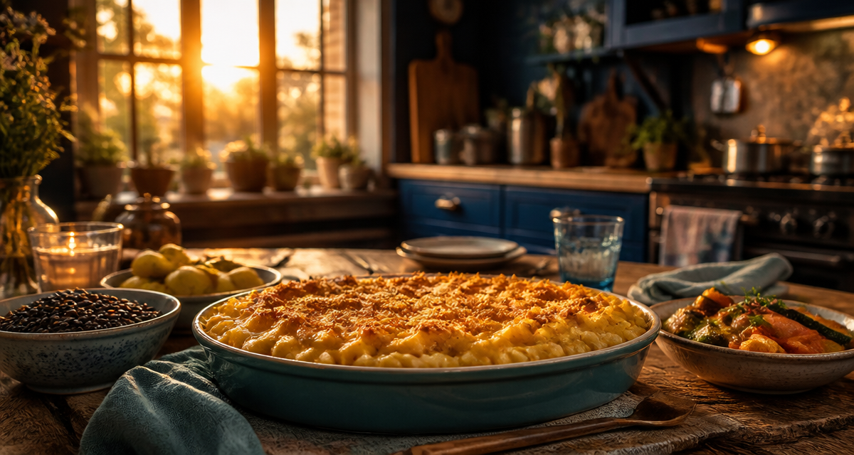 recette facile pas cher gratin coquillettes en cuisine familiale