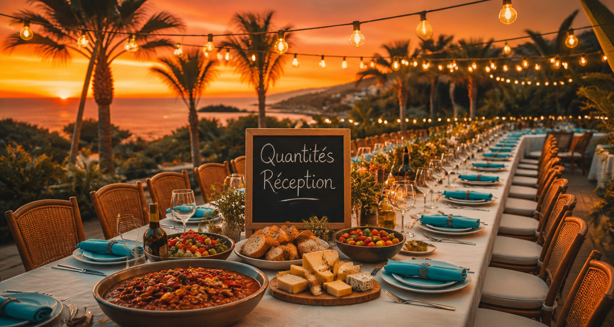 repas pour 30 personnes table dressée chili