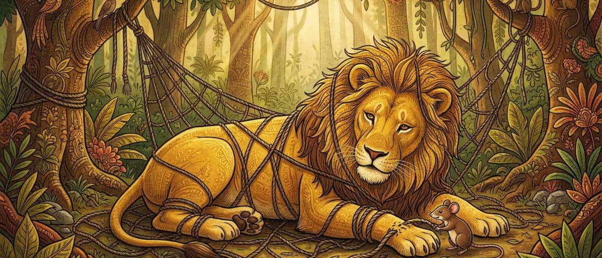 शेर और चूहा — पंचतंत्र की सबसे बड़ी सीख की कहानी