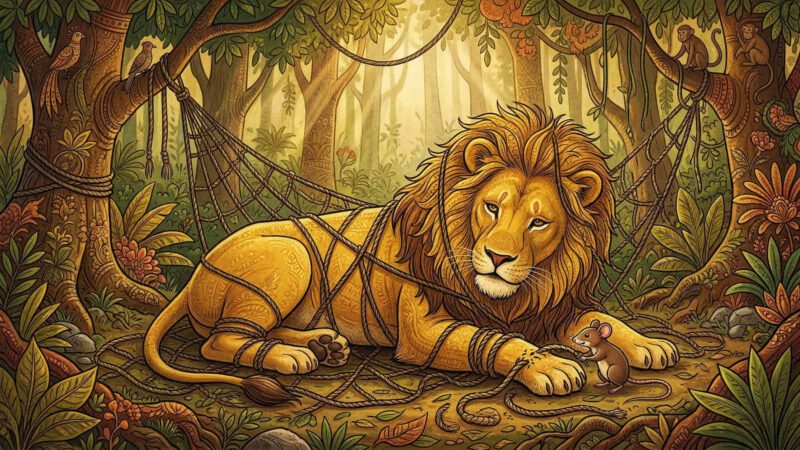 शेर और चूहा — पंचतंत्र की सबसे बड़ी सीख की कहानी