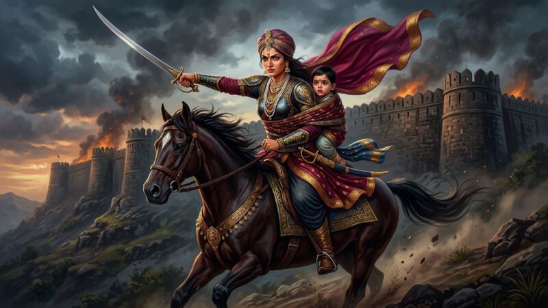 रानी लक्ष्मीबाई की कहानी — जब एक स्त्री ने पूरी अंग्रेज़ी हुकूमत को हिला दिया