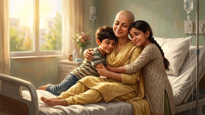 माँ की कहानी — एक Cancer Survivor माँ ने अपने बच्चों के लिए कैसे जीती ज़िंदगी की जंग