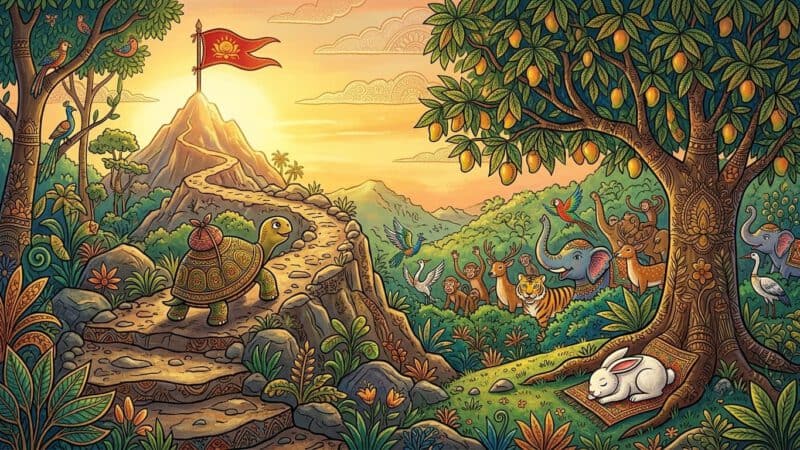 कछुआ और खरगोश की Race — Panchatantra की सबसे बड़ी सीख