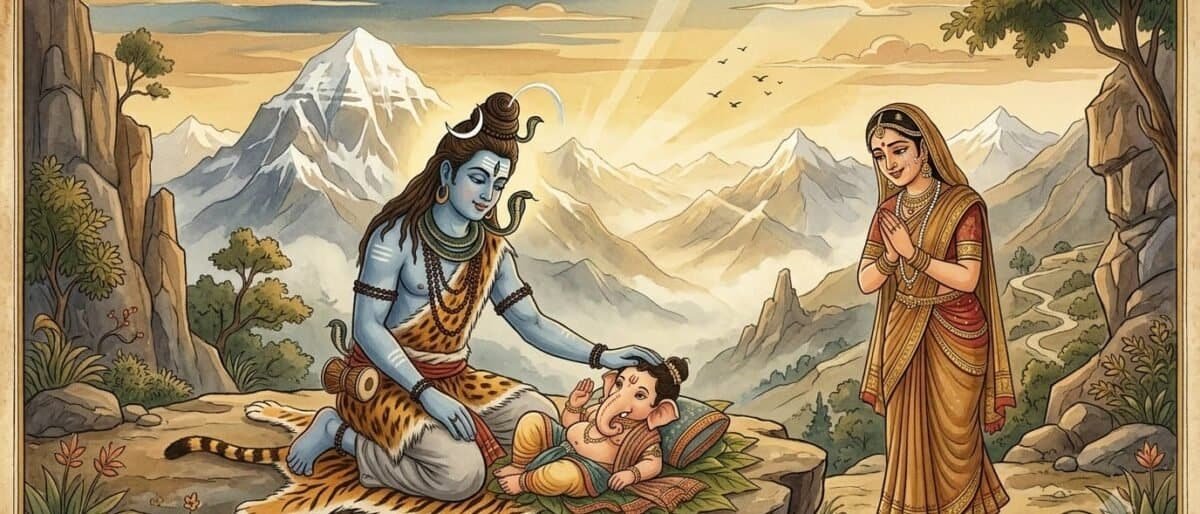 गणेश जन्म की कहानी — जब एक आज्ञा उसकी जान ले गई