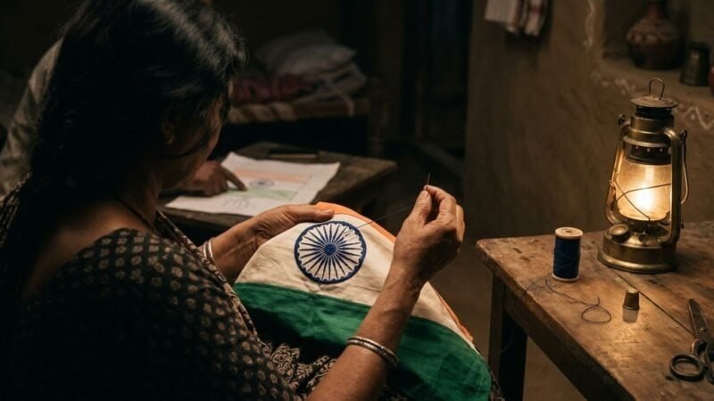 तिरंगे की कहानी — वो सुई जिसने झंडा पूरा किया