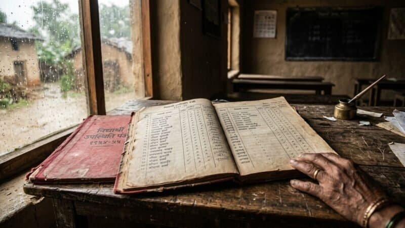 एक शिक्षक की कहानी — वो रजिस्टर जो कभी झूठ नहीं बोला