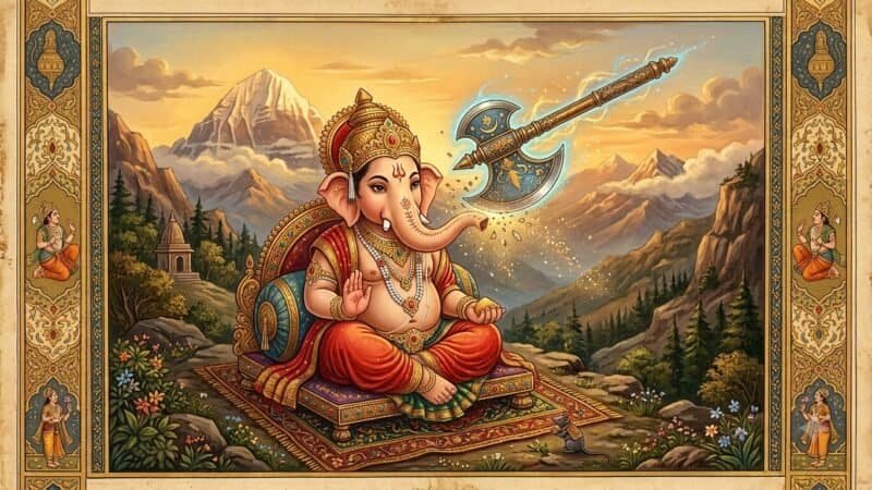 गणेश और परशुराम की कहानी: वह दिन जब एक हथियार ने खुद को कोसा
