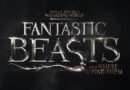 Fantastic Beasts logo with dark background and magical design elements.