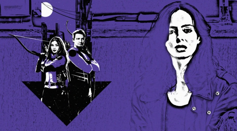 Kate Bishop Clint Barton and Jessica Jones banner