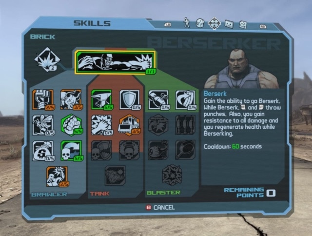 Borderlands Skill Tree