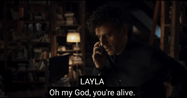 layla Marc on the phone Moon Knight