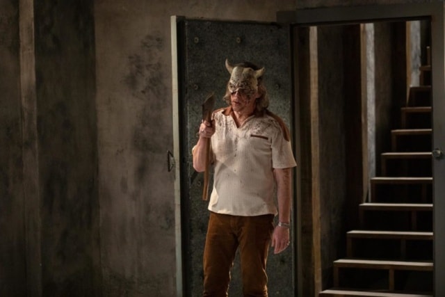 Ethan Hawke as The Grabber in The Black Phone, directed by Scott Derrickson