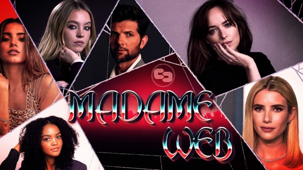 madame Web cast banner