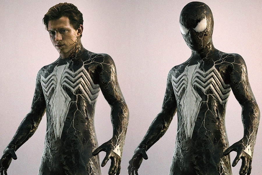 Concept art of Spider-man symbiote suite