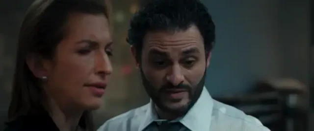 Alysia Reiner as Sadie Deever and Arian Moayed as P. Cleary in Ms. Marvel.