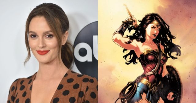 Photo of Leighton Meester and Wonder Woman