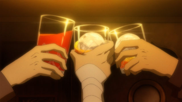 Ango Sakaguchi, Dazai Osamu and Sakunosuke Oda in Bungo Stray Dogs S2.