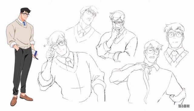 My Adventures with Superman Character designs Clark Kent