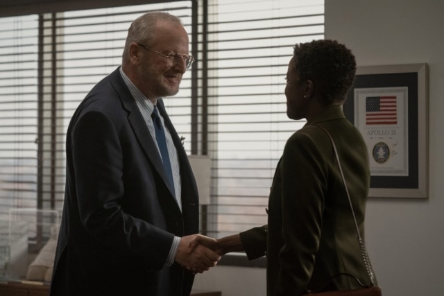 Daniel Stern and Krys Marshall in For All Mankind