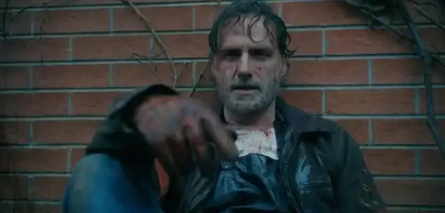 Andrew Lincoln as Rick Grimes in The Walking Dead The Ones Who Live