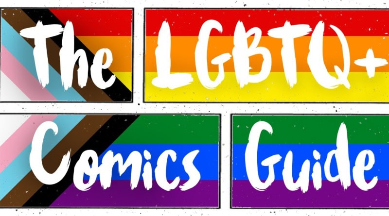 lgbtq+ comics guide Pride Month banner