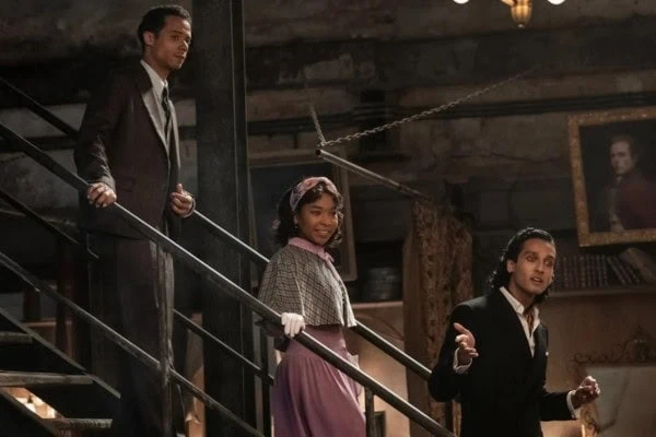 Louis (Sam Anderson), Claudia (Delainey Hayles), and Armand (Assad Zaman).