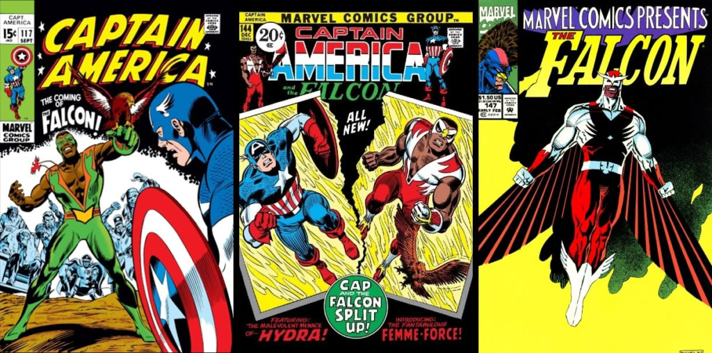 sam-wilson-falcon-comics-covers-1970s-1980s-1990s