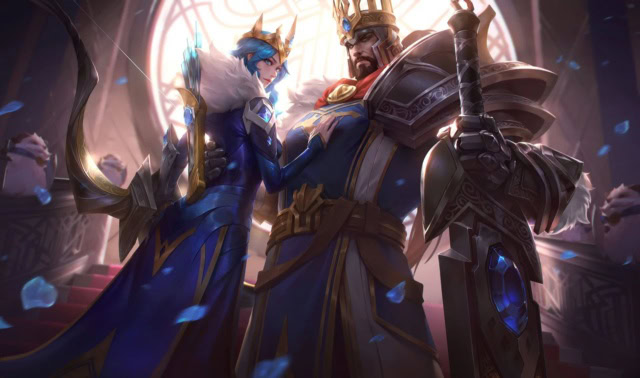 Ash & Tryndamere (Queen & King of Freljord) in 'League of Legends'