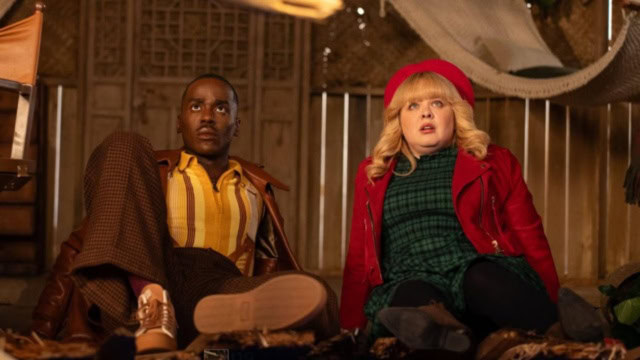 The Doctor and Joy in "Joy to the World" Special 