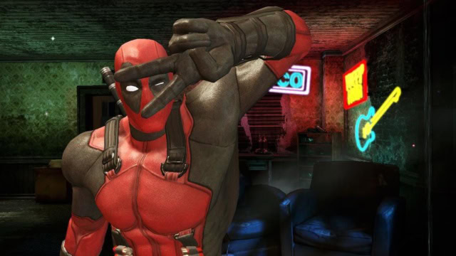 Deadpool game promo graphic