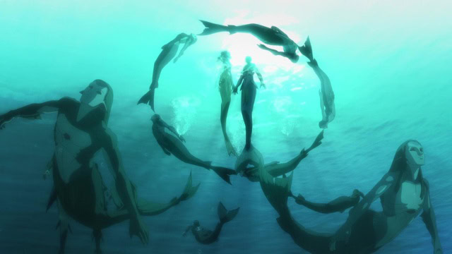 Titular sirens in 'The Witcher: Sirens of the Deep'