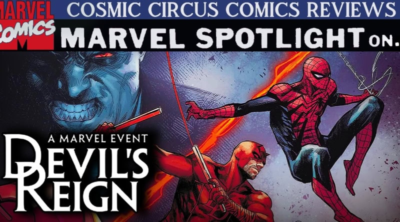 Devil's Reign comics review banner Daredevil and Spider-Man