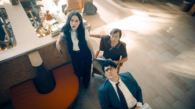 Rachel Brosnahan, Skyler Gisondo & David Corenswet in 'Superman'